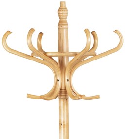 Drevený masívny vešiak prírodná, 185 cm