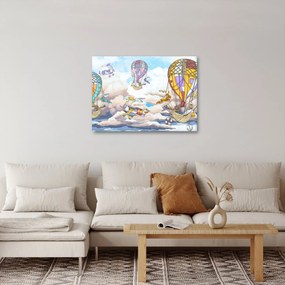 Obraz - Výprava v oblakoch (70x50 cm)