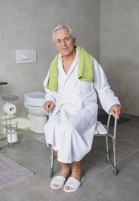 Ridder Ridder, HANDICAP kúpeľňová stolička, nastavitelná výška, chrom/biela, A172101