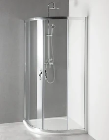 Gelco Gelco, AKCE štvrťkruhová sprchová zástena 900x900x1900mm, číre sklo, AG4290