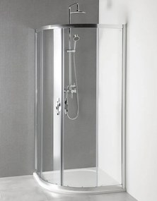 Gelco Gelco, AKCE štvrťkruhová sprchová zástena 900x900x1900mm, číre sklo, AG4290