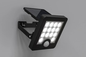 TOP LIGHT Svetlo nástenné Heleon PIR S, Čierna