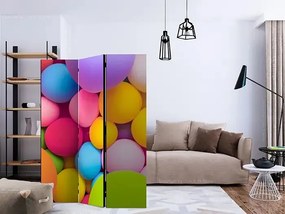 Paraván - Colourful Balls [Room Dividers] Veľkosť: 135x172, Verzia: Obojstranný
