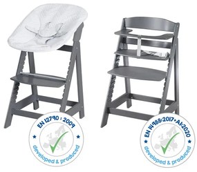 roba Detská vysoká stolička Born Up Zickzack 2 v 1 (antracitová)  (100366796)