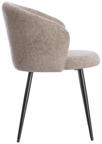 Béžové kovové jedálenské kreslá v súprave 2 ks Radaja – Light &amp; Living