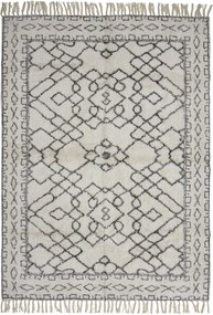 Bloomingville Bavlnený koberec Jaqueline White Cotton 140 × 200 cm