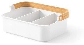 Umbra Organizér stohovateľný BELLWOOD BIN 35,5x25,4 cm biely/prírodný