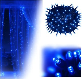 Vianočné svetielka vnútorné modré 300 LED