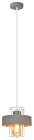Luster na lanku VOLTA 1xE27/15W/230V šedá