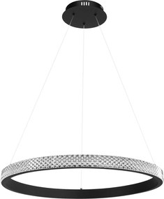 Toolight Toolight, LED stropné svietidlo, 4000K, 24W, APP1512-CP, čierna, OSW-05473
