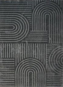 BE Koberec Kolekcia Zen Garden 2405  DARK GREY – sivý obdĺžnikový Rozmer: 60x100 cm