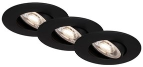 Briloner - SADA 3x LED Stmievateľné kúpeľňové svietidlo LED/4,9W/230V IP23