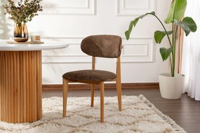 Súprava jedálenských stoličiek Lionte Brown and Light Oak, 2 ks