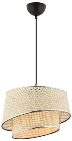 Závesné svietidlo na lanku BARETTE 1xE27/60W/230V krémová/lesklý chróm