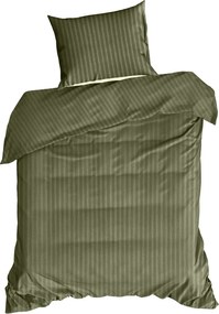 SATÉNOVÉ OBLIEČKY VERA 140X220 CM, 1 KS 70X80 CM OLIVOVÉ