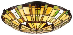 Quoizel QZ-REED-F-VB - Stropné svietidlo Tiffany REED 2xE27/60W/230V Ø 42 cm