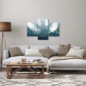 Obraz - Biela pierka (90x60 cm)