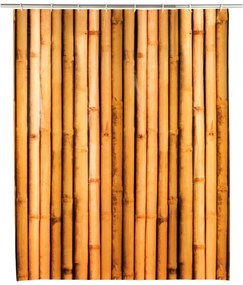 Oranžový sprchový záves Wenko Babusa