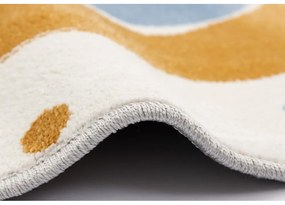 Okrovožltý/slonovinový detský koberec ø120 cm Joyful Gold – FD