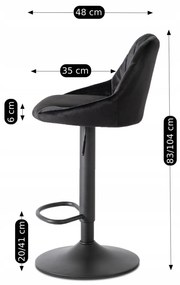 PROXIMA.store - Barová stolička EDA FARBA: tmavosivá