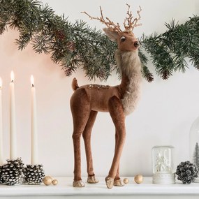 DEKORAČNÁ FIGÚRKA DEER 19X45 CM HNEDÁ