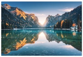 Obraz - Horské jazero (90x60 cm)