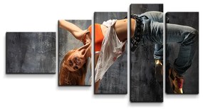 Sablio Obraz - 5-dílný Tanečnica - 100x60 cm