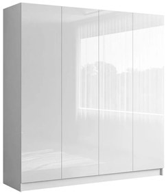 ŠATNÍKOVÁ SKRIŇA BLANCA BIELÝ LESK 4D PUSH