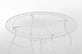 Súprava kovových stoličiek a stola Aldeano (SET 2+1) - Biela