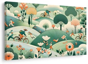Obraz výlet krajinou na bicykli