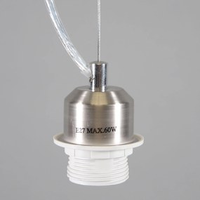 Moderné závesné svietidlo oceľ s tienidlom 45 cm taupe - Cappo 1