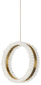 Toolight Toolight, závesné LED osvetlenie 20cm, 14W, 3000K, LHJ098-CP, zlatá, OSW-60043