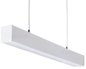 KANLUX Závesné osvetlenie pre LED trubice T8 AMADEUS, 1xG13, 58W, 154x150x6cm, biele, mikroprizmatický difú