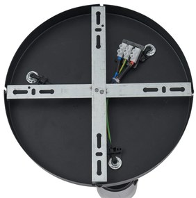 Stropný reflektor Gunmetal okrúhly s 3 svetlami otočný a nastaviteľný - Drain