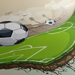 Obraz - Futbalové ihrisko (70x50 cm)