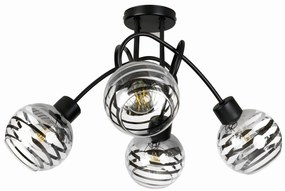 BERGE Stropné svietidlo LED LOFT 4xE27 GLASS BALL