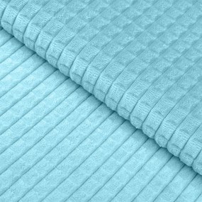 Biante Hrejivé posteľné obliečky Minky kocky MKK-006 Svetlo modré Jednolôžko 140x200 a 70x90 cm