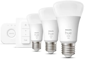 Základná sada Philips Hue WHITE 3xE27/9,5W 2700K + zariadenie k prepojeniu