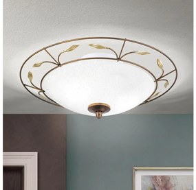 Orion DL 7-338/2 - Stropné svietidlo LUCA 2xE14/40W/230V pr. 40 cm bronz/patina