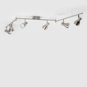 LED bodové svietidlo 6xE14/5W/230V matný chróm