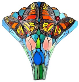 Nástenná tiffany lampa 37*18*35 MOTÝĽ