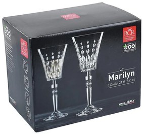 RCR MARILYN POHÁR NA VÍNO 210 ML SADA 6 KS