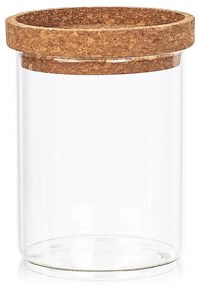 4Home Sklenená dóza na potraviny s vekom Cork, 650 ml, 650 ml