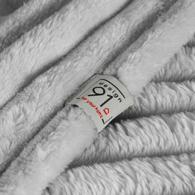 DEKA Z MIKROFLANELU SOFT 170X210 CM STRIEBORNÁ