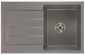 Kuchynský drez Ruxom (sivá) (s 1 otvorom pre batériu) (L). Vlastná spoľahlivá doprava až k Vám domov. 1066166