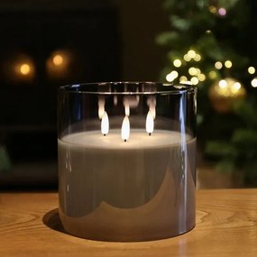 Tutumi Tutumi, LED veľká bez zápachová sviečka 302115, teplá farba, HOM-05002