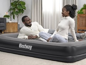 Nafukovací matrac Bestway Tritech so vstavanou USB pumpou 152x203cm 671BU