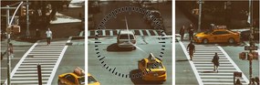 Obraz - New York (s hodinami) (90x30 cm)