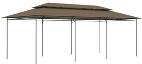 Altánok 600x298x270 cm, sivohnedý 180 g/m²