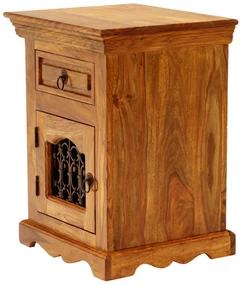 furniture-nabytek.cz - Nočný stolík z masívu z dreva palisander 45x60x40